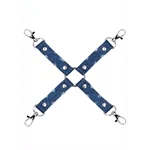 מחבר ריסון Hogtie כחול עם 4 רצועות ג׳ינס – Ouch! by Shots