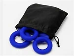 סט 3 טבעות קורינג (Cock Ring) מסיליקון כחול – S / M / L 4