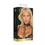 קולר BDSM צבאי בהדפס הסוואה עם רצועת הולכה מבית Ouch! by Shots 2