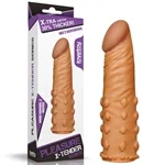 שרוול הארכה ועיבוי לפין פלז׳ר אקס-טנדר חום – LoveToy 6