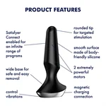 פלאג אנאלי רוטט פלאג-אילישס 2 שחור – Satisfyer 3