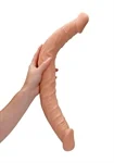 דילדו כפול ריאליסטי 46 ס״מ בגוון גוף בהיר – RealRock 6
