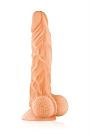 דילדו ריאליסטי Real Max עם עורלה ובסיס ואקום – Real Body
