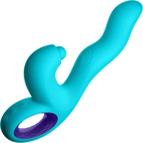 ויברטור ראביט עם טפיחות תכלת – FemmeFunn