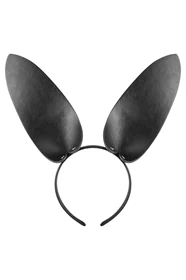 קשת אוזני Bunny שחורה דמוי עור – Fetish Tentation