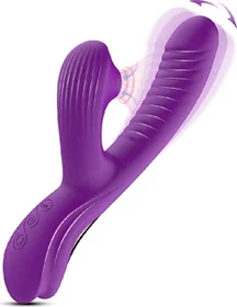 ויברטור ארנבון יונק Purple Rush עם תנועת אצבע – TOYBOX