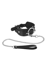 קולר BDSM רחב עם רצועת הולכה – Fetish Tentation