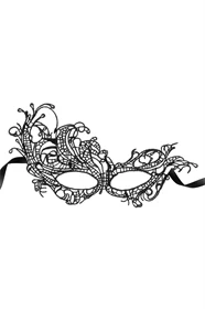 מסכת תחרה שחורה Aurore אסימטרית – Maskarade