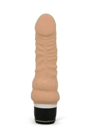 דילדו מסיליקון משובח עם רטט 7 מצבים - CLASSIC SILICONE FLESH