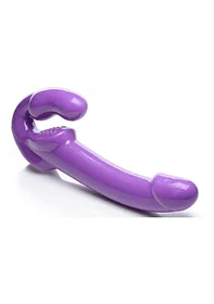 7X Revolver Thick Vibrating Strapless Strap-On Purple - סטראפאון סטראפלס עבה במיוחד