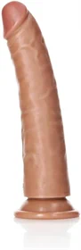 דילדו ריאליסטי Slim בגוון Tan עם בסיס ואקום – RealRock
