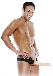 FETISH סטראפ און חלול לגבר 25 ס"מ רוטט מתכוונן