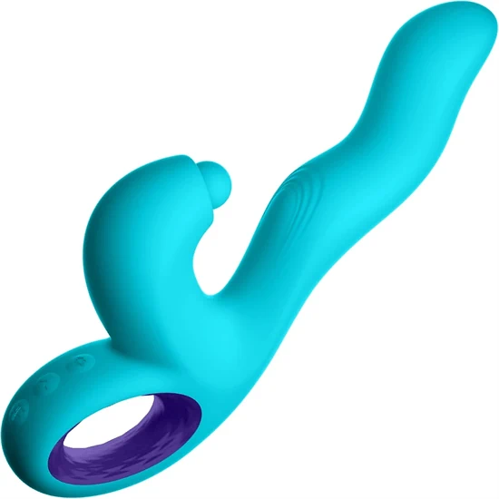 ויברטור ראביט עם טפיחות תכלת – FemmeFunn