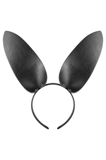 קשת אוזני Bunny שחורה דמוי עור – Fetish Tentation