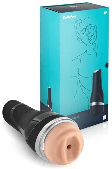 SATISFYER - MEN CLASSIC SILVER -מאונן לגבר פרמיום