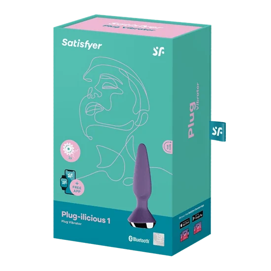 SATISFYER Plug-ilicious 1- פלאג עם רטט עם אפליקציה סטיספייר
