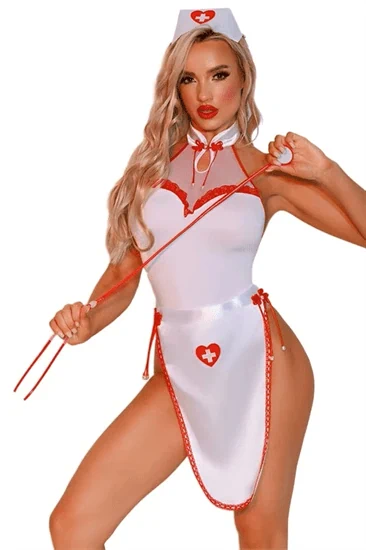 תלבושת אחות סקסית בת 4 חלקים PARIS HOLLYWOOD