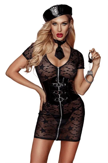 תחפושת שוטרת סקסית 5 חלקים – Paris Hollywood