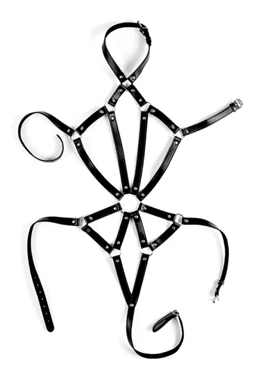 harness - רתמת קשירה מעור טבעוני לנשים