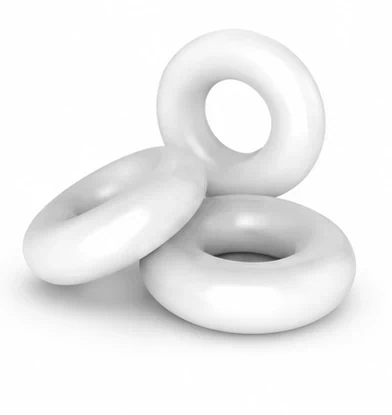 סט 3 טבעות קורינג (Cock Ring) לבנות – 16 / 18 / 20 מ"מ